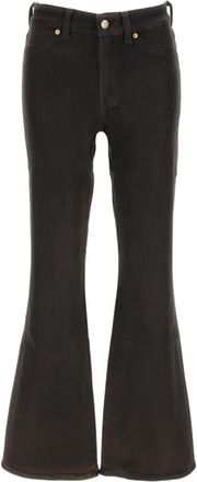 7 For All Mankind Dark Brown Bootcut High Rise Jeans