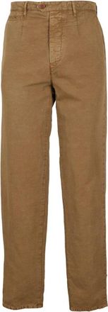 TELA GENOVA Chino Broek Duilio Model - Heren - Chinos - Bruin - W35 - Katoen - Broeken