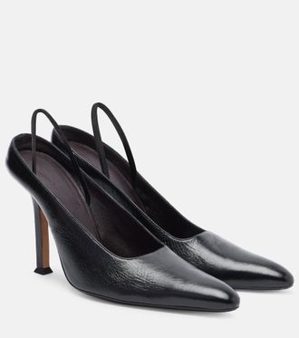 Calvin Klein Suki leather slingback pumps