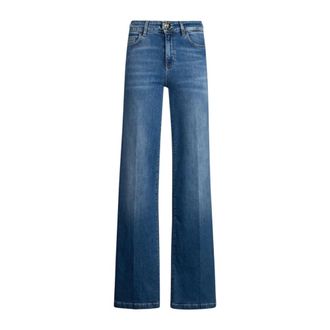 Liu Jo Dames, Jeans, Blauw, Maat: W28 Katoen