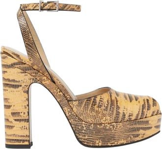 Fendi After 9 Platform Sandal - Dames - Schoenen - Oranje - Maat: 37 EU Leer