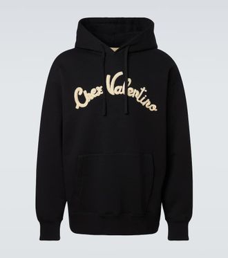 Valentino Felpa con cappuccio Chez Valentino in jersey di cotone