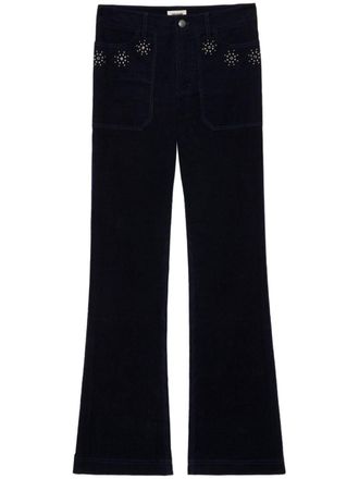 Zadig&Voltaire Pista corduroy pants - Blue