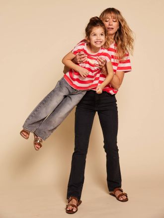 Envie de Fraise M&auml;dchen T-Shirt Mama-Tochter-Capsule STREIFEN, Bio-Baumwolle ENVIE DE FRAISE rosenholz