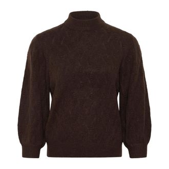 Kaffe Dolcevita - - Knitwear - Donna - Marrone - L