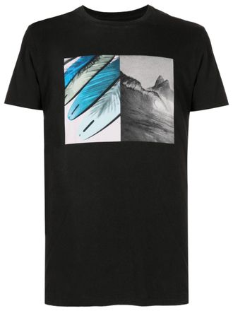 Osklen Wave Barrel cotton T-shirt - men - Cotton - P - Black