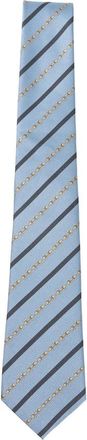 Gucci Striped Chain Tie