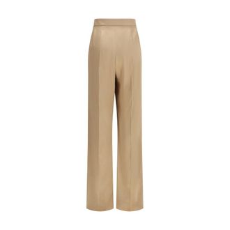 Valentino Womens Beige Silk Dress Pants