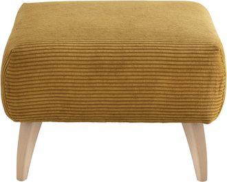 Inosign Polsterhocker »Colori« Holzfussfarbe wählbar, verschiedene Stoffe, hochwertige Stoffqualität