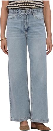 Modstr&ouml;m Jeans, Dames, Blauw, S, Katoen, Isolde MD Solid Pants