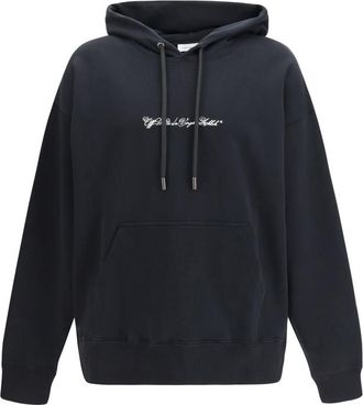 Off-white Black Relaxed Logo Hoodie
