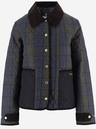 Barbour Giacca Barbour in nylon trapuntato con motivo a quadri