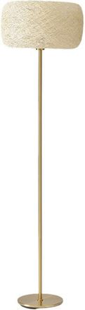 Brightech Rowan 66 LED Floor Lamp with Woven Thread Shade, Bulb Included in Antique Brass at Nordstrom