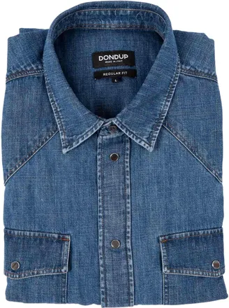 Dondup Pointed Collar Flap Pocket Shirt
