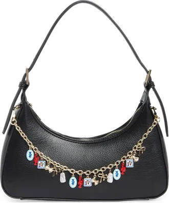 Madden Girl Faux Leather Shoulder Bag in Black at Nordstrom Rack
