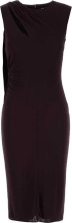 Tom Ford Cocktailjurk met Uitsnijding en Sjaaldetail - Dames - Feestkleedjes - Paars - 2XS - Kleedjes
