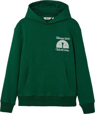 Ellesse Heren Club Di Corsa Hoodie (Donkergroen)