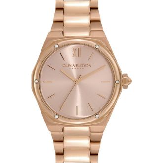 Olivia Burton Sports Luxe Hexa Bracelet Watch, 33mm in Pink at Nordstrom Rack