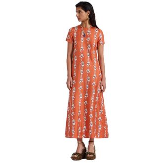 La DoubleJ Kleedjes, Dames, Oranje, XL, Swing Jurk