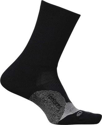 Feetures Elite Light Cushion Mini Crew Socks Men Black Stretch Sports BUU1121