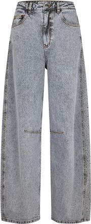 Lollys Laundry Florida Wide Jeans - Dames - Loose Fit Jeans - Grijs - XS - Katoen - Jeans