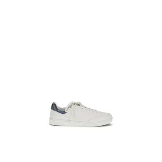 Burberry Schoenen, Heren, Wit, 43 EU, Leer, Lage Sneakers