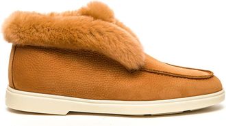 Santoni Stijlvolle leren laarzen - Dames - Winterlaarzen - Oranje - 36 EU - Leer - Schoenen