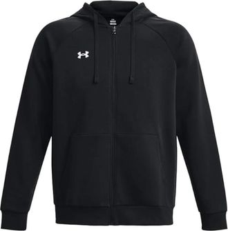 Under Armour Heren Rival Fleece Hoodie Full-Zip - Heren - Vesten met rits - Zwart - M - Katoen - Hoodies & sweatvesten