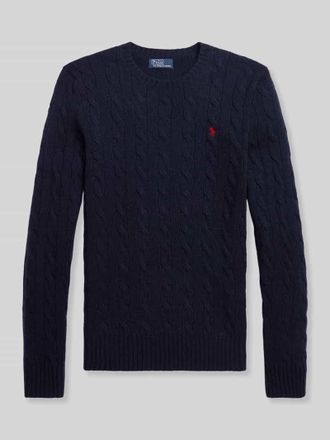 Polo Ralph Lauren Regular Fit Strickpullover aus Woll-Kaschmir-Mix in Marine, Gr&ouml;&szlig;e XXL