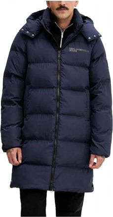 Karl Lagerfeld Winterjas - Heren - Winterjassen - Blauw - L - Jassen