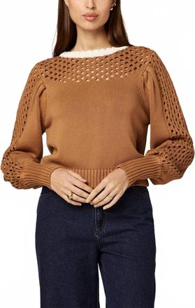 Cleobella Adwen Knit Sweater In Brown