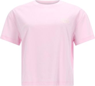 A.P.C. Pink Logo Crew Neck T-Shirt
