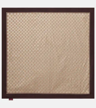 Gucci GG silk twill scarf