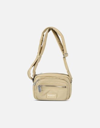 Burberry Womens Burberry Ellison Cross Body Messenger Bag Gold Honey - Cream