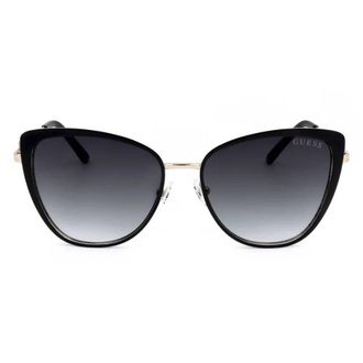 Guess Smoke Gradient Butterfly Ladies Sunglasses GF6141 01B 56