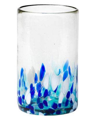 10 Strawberry Street Set Of 6 Bahia Hiball Handblown Mexican Glasses