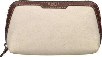 Guess Beauty Case - Dames - Clutches - Beige - ONE Size - Leer - Tassen