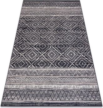RugsX Rugsx - Carpet Wool angel 7886 / 52055 Diamonds, ethnic grey / beige grey 120x170 cm