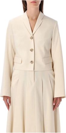 By Malene Birger Harriet Jacket - Dames - Blazers - Beige - XS - Polyester - Jassen