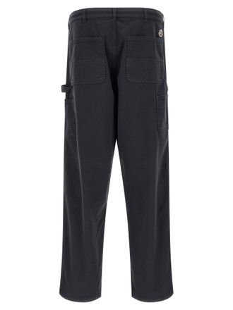 Moncler Cotton Blend Gabardine Cargo Pants - Black