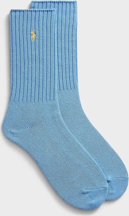 Polo Ralph Lauren Mens Contrast logo ribbed socks