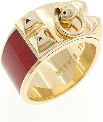 Herm&egrave;s Yellow Gold Yellow Gold (18K) Band Ring (Pre-Owned)