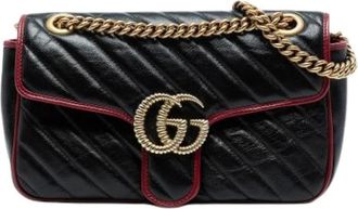 Gucci Pre-owned Cross Body Bags, female, Black, Size: ONE SIZE Pre-owned Vintage Cross Body Bag