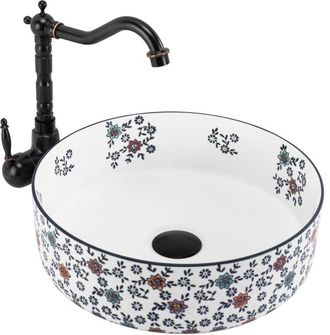 Rea Lavabo Sobre Encimera Rea Stefania Fiori White