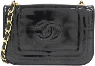 Chanel Pre-owned Vintage Schoudertas - Dames - Vintage Schoudertas - Zwart - ONE Size - Leer - Vintage