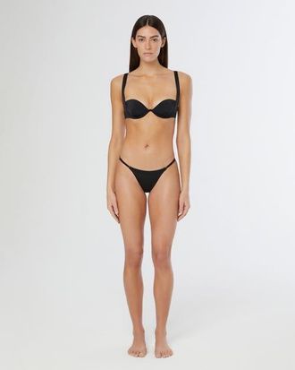 Onia Annalise Bikini Top in Black at Nordstrom, Size Large