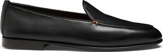 Santoni Schoenen, Heren, Zwart, 41 1/2 EU, Leer, Vibe Loafer