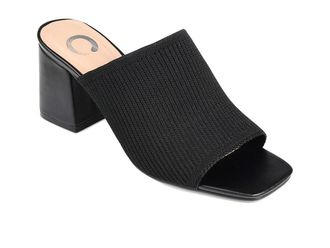 Journee Collection Lorenna Mule Womens Shoes Black : 6.5 M, Textile