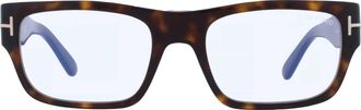 Tom Ford Blue Light Block Rectangular Mens Eyeglasses FT6034-B 052 54