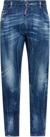 Dsquared2 Biker Jeans - Heren - Slim Fit Jeans - Blauw - XL - Katoen - Jeans